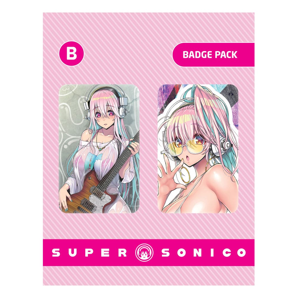 Super Sonico Pin Badges 2-Pack Set B Top Merken Winkel